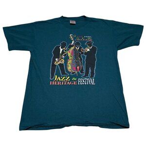 Oneita Vintage 1996 New‎ Orleans Jazz Festival Shirt Adult Large